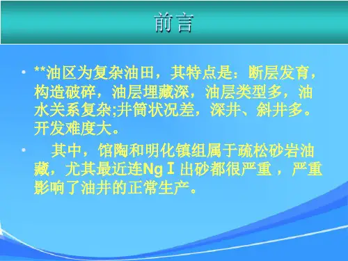砾石充填防砂技术应用