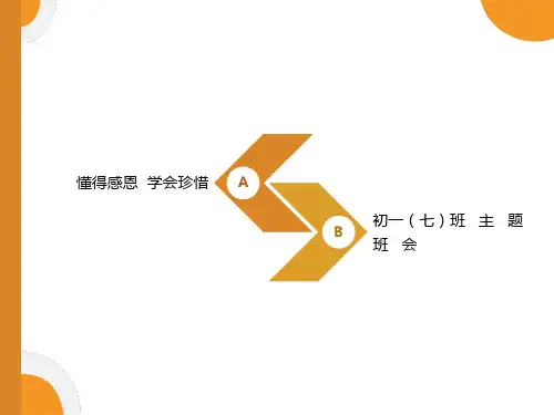 主题班会学会感恩ppt课件