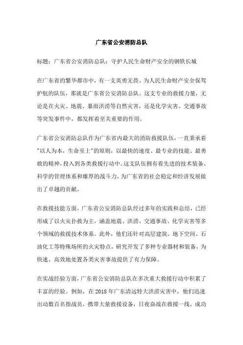 广东省公安消防总队