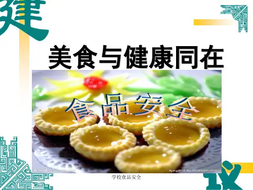 学校食品安全 ppt课件