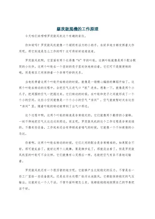 罗茨鼓风机的工作原理