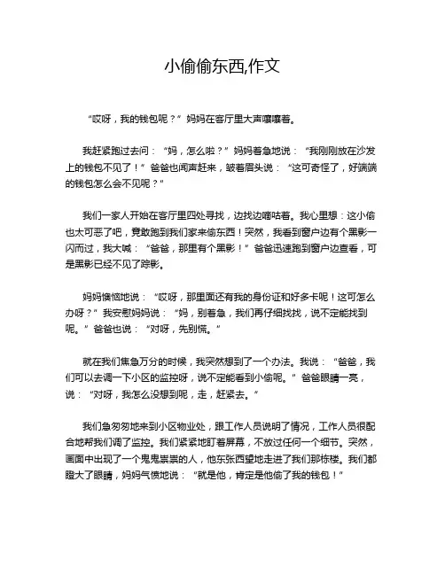 小偷偷东西,作文