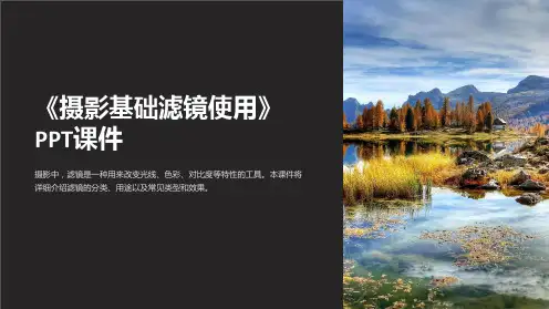 《摄影基础滤镜使用》课件