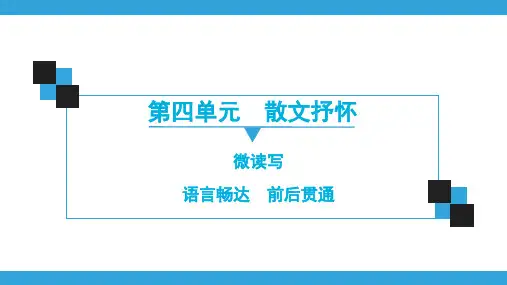 人教部编版语文八年级上册同步练习课件第4单元  作文导写