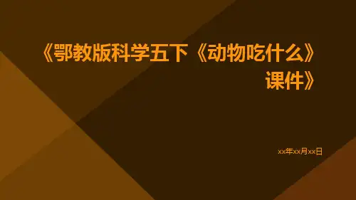 鄂教版科学五下《动物吃什么》课件