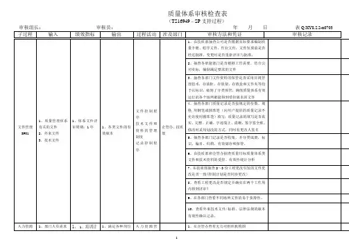 SP支持过程(09年)