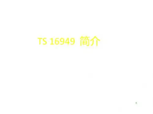 【5A文】TS 16949简介