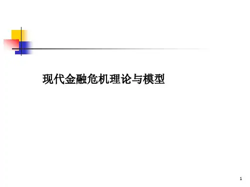 金融危机理论 货币危机