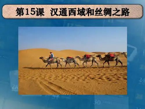《汉通西域和丝绸之路》统一国家的建立PPT课件五