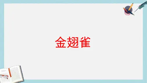 六年级语文下册第17课金翅雀课文详解教学课件冀教版