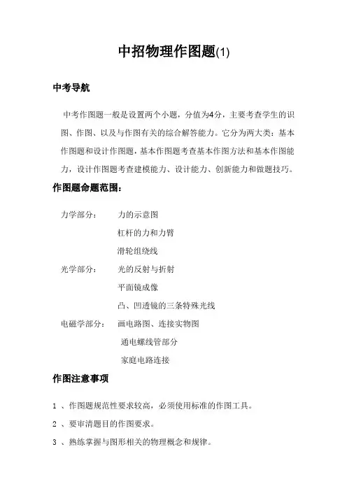 2014中考物理力学作图专题