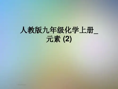 人教版九年级化学上册_元素 (2)