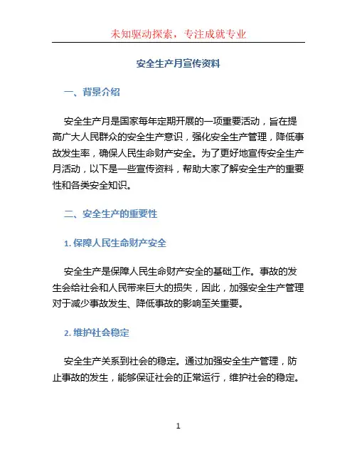 安全生产月宣传资料 (4)