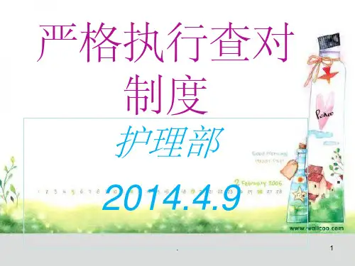 查对制度ppt课件