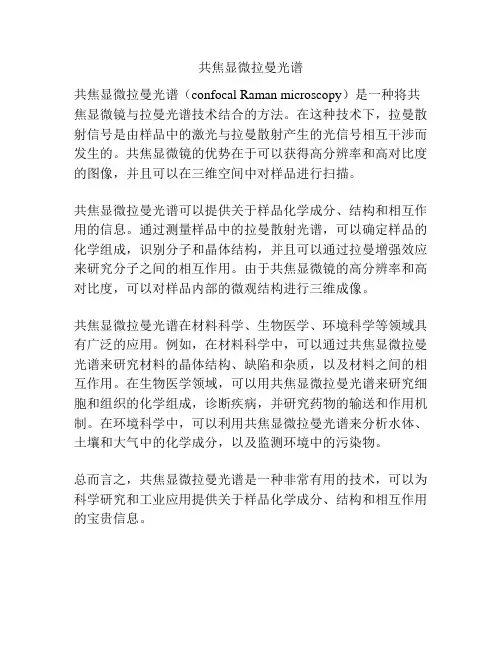 共焦显微拉曼光谱