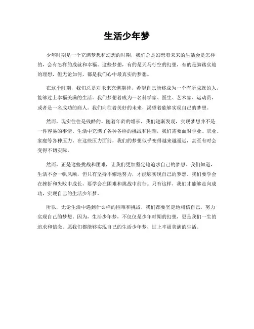 生活少年梦