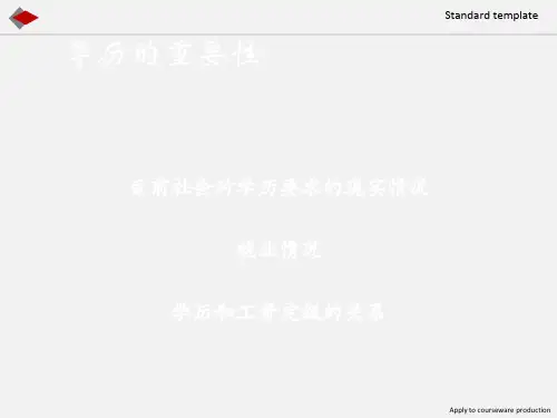 学历的重要性