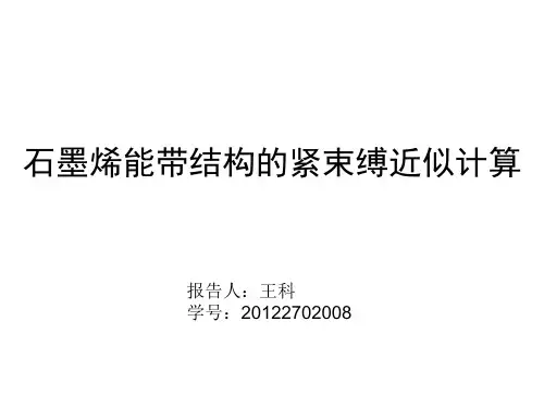 紧束缚近似下的石墨烯能带计算