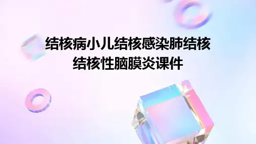 结核病小儿结核感染肺结核结核性脑膜炎课件