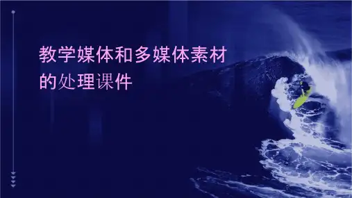 教学媒体和多媒体素材的处理课件
