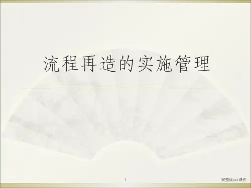 业务流程再造理论ppt课件