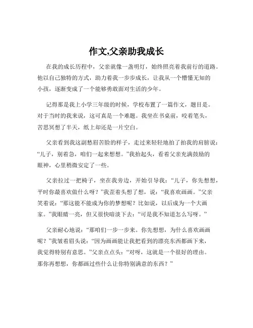 作文,父亲助我成长