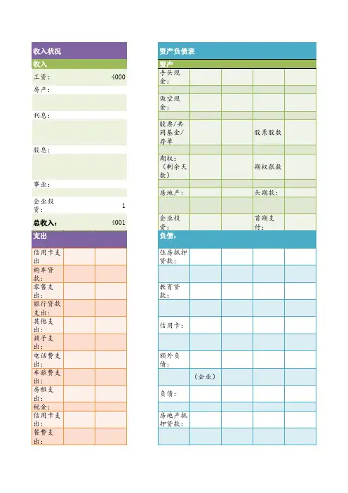 现金流量表
