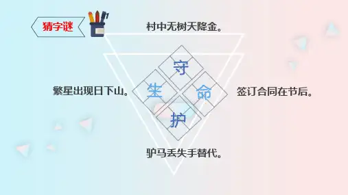 部编版七年级道德与法治上册《守护生命》课件