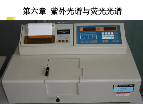 第二章紫外吸收与荧光光谱全解