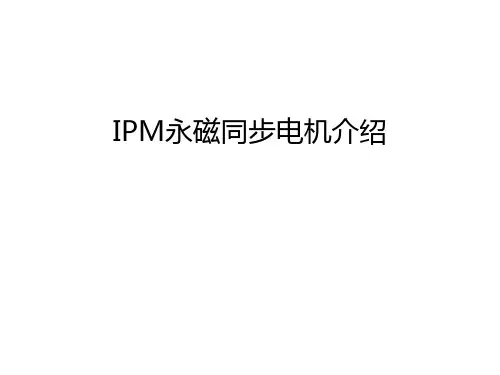 IPM永磁同步电机介绍教程文件