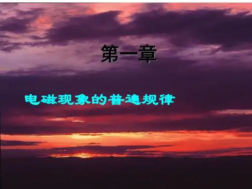 第一章电磁现象普遍规律-精选文档