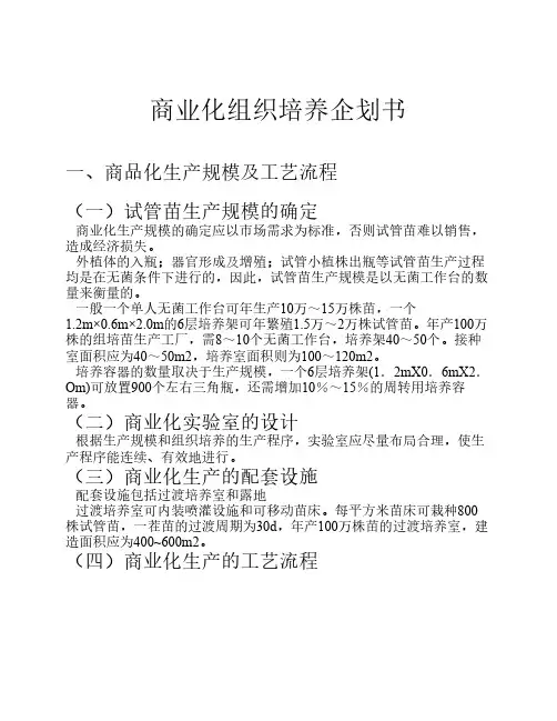 商业化组织培养企划书