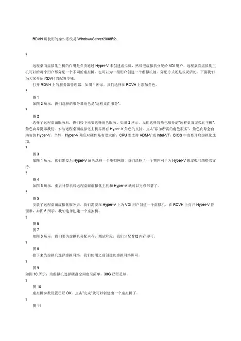 WinR VDI远程桌面虚拟化主机配置