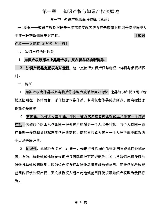 知识产权法笔记