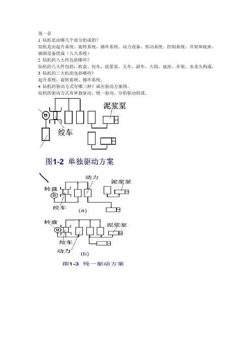 (完整word版)石油钻采复习题