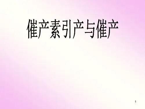 催产素催产和引产指征及应用ppt课件