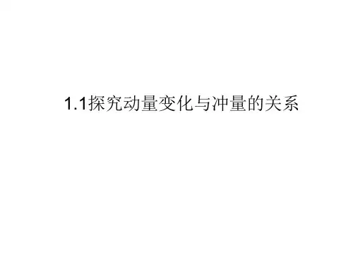动量及冲量的关系 ppt课件