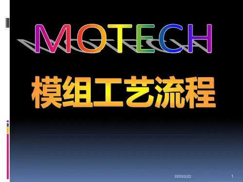 模组工艺简介PPT课件