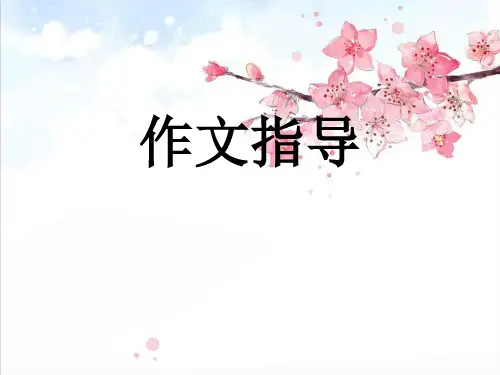 《我不再——》作文指导精品PPT课件