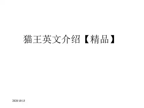 猫王英文介绍【精品】