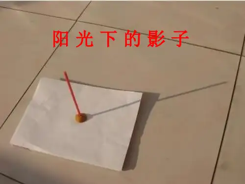 阳光下的影子PPT