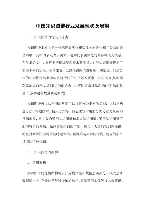 中国知识图谱行业发展现状及展望