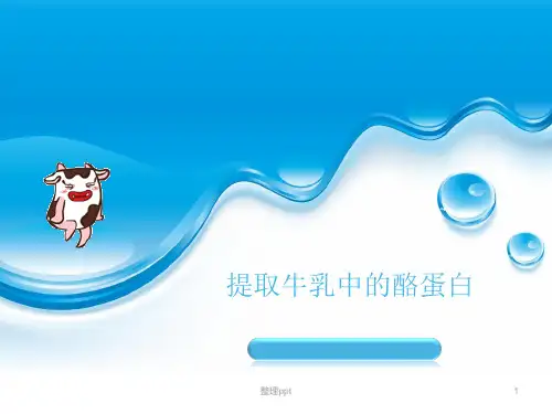 提取牛乳中的酪蛋白