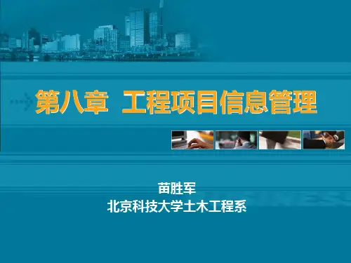 工程项目信息管理教材(PPT 38页)