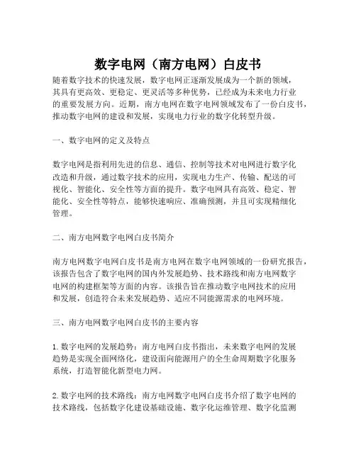 2023-数字电网(南方电网)白皮书-1