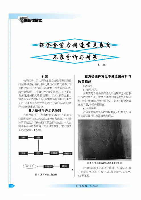 铜合金重力铸造常见表面不良分析与对策