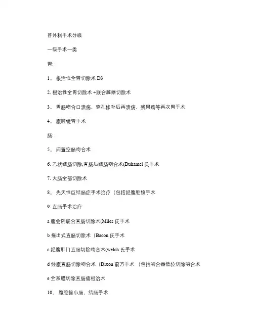 普外科手术分级-百度文库.
