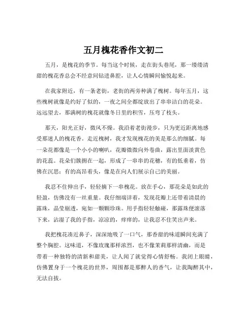 五月槐花香作文初二