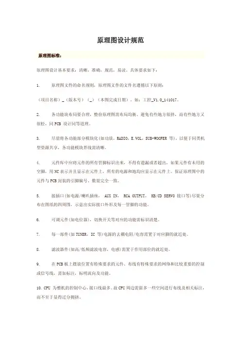 原理图设计规范