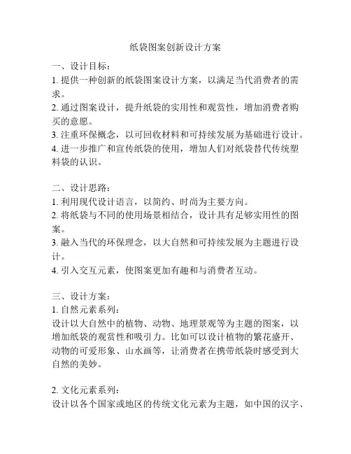 纸袋图案创新设计方案